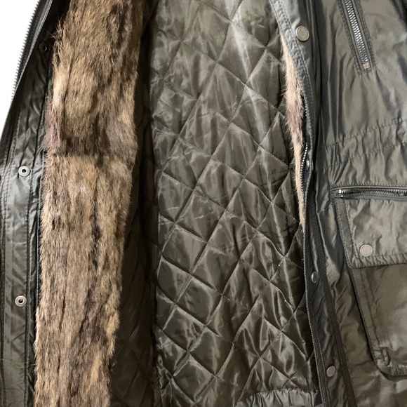 BCBGMAXAZRIA parka jacket with detachable lining, evergreen color, size XS - Picture 5 of 16